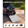 VEVOR Aluminum Trailer Ramps, 76 x 54 in Tri-Folding Truck Ramps with Straps & Non-Slip Rubber Fingers, 1500LBS Capacity ATV Loading Ramps for Pickup Trucks, Motorcycles, Lawn Mowers, Tractors, Carts