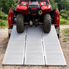 VEVOR Aluminum Trailer Ramps, 76 x 54 in Tri-Folding Truck Ramps with Straps & Non-Slip Rubber Fingers, 1500LBS Capacity ATV Loading Ramps for Pickup Trucks, Motorcycles, Lawn Mowers, Tractors, Carts
