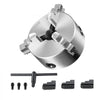VEVOR 3-Jaw Lathe Chuck, 6'', Self-Centering Lathe Chuck, 0.14- 6.3 in/3.5-160 mm Clamping Range with T-key Fixing Screws Reversible Jaws, for Lathe 3D Printer Machining Center Milling Drilling Machin