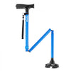 VEVOR Walking Cane for Man Woman, Folding Walking Stick with 8-Level Adjustable Height and 4-Pronged Pivoting Base, Lightweight & Portable Aluminum Mobility Aid for Senior Adult, 250LBS Loading (Blue)