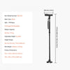VEVOR Walking Cane for Man Woman, Folding Walking Stick with 8-Level Adjustable Height, 4-Pronged Pivoting Base, Lightweight & Portable Aluminum Mobility Aid for Seniors Adults, 250LBS Loading (Black)