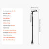 VEVOR Walking Cane for Man Woman, Folding Walking Stick with 8-Level Adjustable Height & Anti-Slip Tip, Lightweight and Portable Aluminum Mobility Walking Aid for Senior Adult, 250LBS Loading