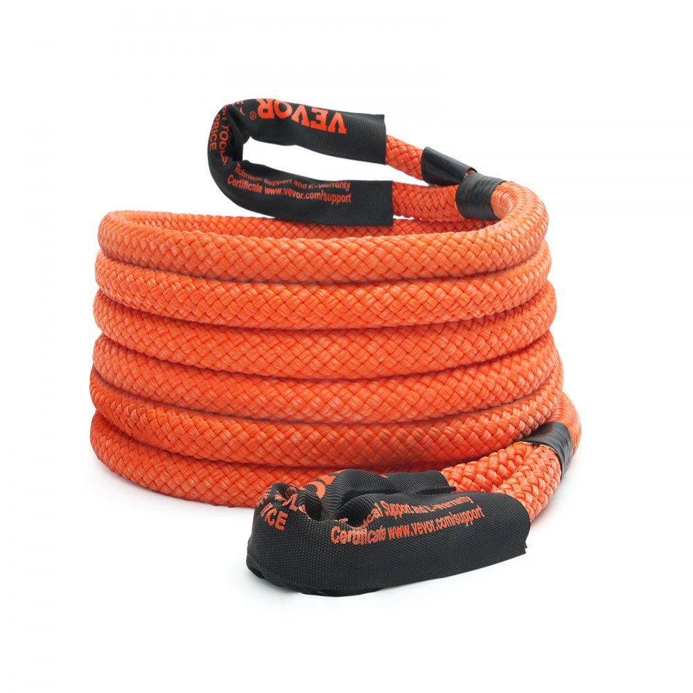 VEVOR 7/8" x 20' Kinetic Recovery Tow Rope 30,580 lbs, Heavy-Duty Off Road Snatch Strap, Extreme Duty 30% Elasticity Energy Snatch Strap for Jeep Car Truck ATV UTV SUV Tractor