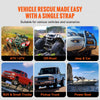 VEVOR 7/8" x 30' Kinetic Recovery Tow Rope 30,580lbs, Heavy-Duty Off Road Snatch Strap with 2 Soft Shackles (41750lbs) Extreme Duty 30% Elasticity Energy Snatch Strap Jeep Car Truck ATV Tractor