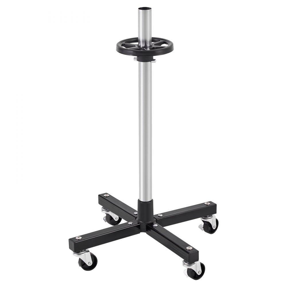 VEVOR Wheel Rack on Casters, Robust Steel Wheel Stand for 4 Wheel and Rim Combinations, Compact & Portable Tire Storage for Tires as Wide as 225mm, Supports up to 220LBS Weight, Perfect for Garage Workspace