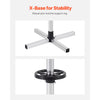 VEVOR Tire Organizing Rack, Robust Steel Tire Stand for 4 Tires with Rims, Compact Tyre Storage for Tires as wide as 225mm, Supports up to 220 lbs Weight, Perfect for Garage and Workshop