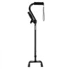 VEVOR Quad Walking Cane, 10-Level Height Adjustable Walking Stick with 4-Pronged Stable Base, Lightweight & Portable Aluminum Mobility Walking Aid for Seniors Adults Man Woman, 250LBS Loading Capacity