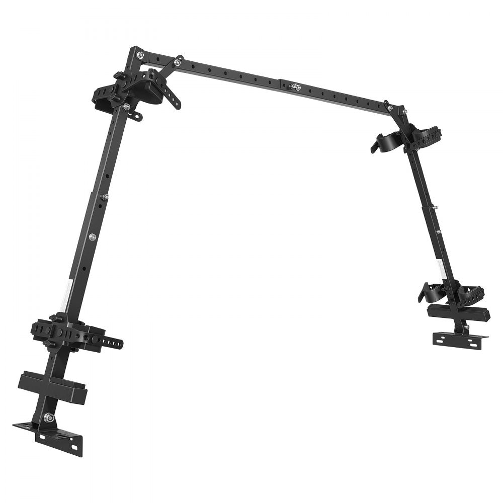 VEVOR UTV Hunting Tool Rack for Cargo Beds Alloy Steel Hunting Tool Holder, Fits Polaris Ranger General Pioneer Golf Cart, 25.59-41.14 in Adjustable Length 28.35-36.61 in Height, with Rubber Straps
