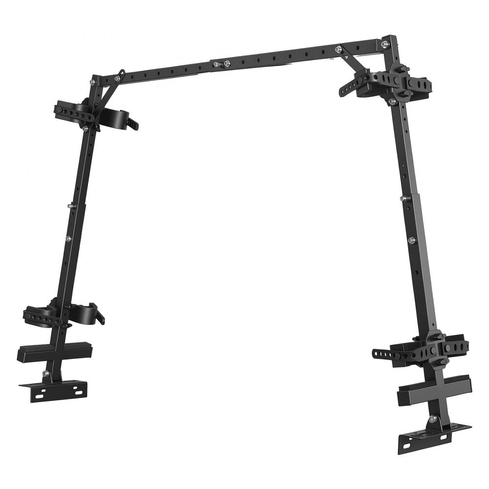 VEVOR UTV Hunting Tool Rack for Cargo Beds Alloy Steel Hunting Tool Holder, Fits Polaris Ranger General Pioneer Golf Cart, 25.59-41.14 in Adjustable Length 28.35-36.61 in Height, with Rubber Straps