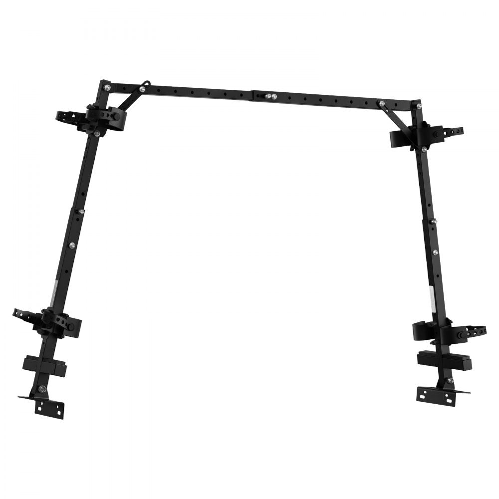 VEVOR UTV Hunting Tool Rack for Cargo Beds Alloy Steel Hunting Tool Holder, Fits Polaris Ranger General Pioneer Golf Cart, 25.59-41.14 in Adjustable Length 28.35-36.61 in Height, with Rubber Straps