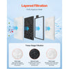 VEVOR Aquarium Filter Cotton, 8 PCS Fish Tank Replacement Filter Cartridges for 5 Gal Glass Aquarium , Fishbowl Accessories with Multi-Layer Filtration Easy Installation, for CL20 Models