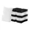 VEVOR Aquarium Filter Media Pads, 6 PCS Replacement with Impeller for AQ500, Canister Floss Replacement for Fish Tank, Zirconia Impeller Shaft, 3 Black Polyurethane Foam & 3 White Polyester Fiber Pads