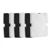 VEVOR Aquarium Filter Media Pads, 6 PCS Replacement with Impeller for AQ1600, Canister Floss Replacement for Fish Tank, Zirconia Shaft, 3 Black Polyurethane Foam & 3 White Polyester Fiber Pads