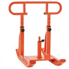VEVOR Weight Sled, Steel Power Sled, Fitness Training Sleds for Athletic Exercise Speed Improvement, Workout Equipment with Adjustable Height Handle, Compatible with 1/2 in Weight Plates, Orange