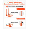 VEVOR Weight Sled, Steel Power Sled, Fitness Strength Training Sleds for Athletic Exercise Speed Improvement, Workout Fitness Equipment with Handle, Compatible with 1/2 in Weight Plates, Orange