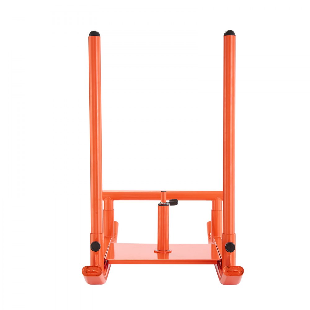 VEVOR Weight Sled, Steel Power Sled, Fitness Strength Training Sleds for Athletic Exercise Speed Improvement, Workout Fitness Equipment with Handle, Compatible with 1/2 in Weight Plates, Orange