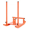 VEVOR Weight Sled, Steel Power Sled, Fitness Strength Training Sleds for Athletic Exercise Speed Improvement, Workout Fitness Equipment with Handle, Compatible with 1/2 in Weight Plates, Orange