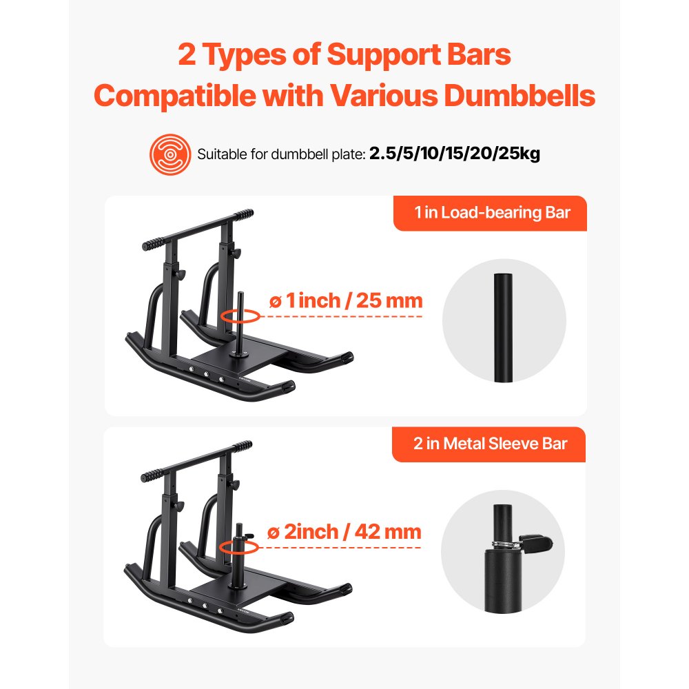 VEVOR Weight Sled, Steel Power Sled, Fitness Training Sleds for Athletic Exercise Speed Improvement, Workout Equipment with Adjustable Height Handle, Compatible with 1/2 in Weight Plates, Black