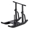 VEVOR Weight Sled, Steel Power Sled, Fitness Training Sleds for Athletic Exercise Speed Improvement, Workout Equipment with Adjustable Height Handle, Compatible with 1/2 in Weight Plates, Black