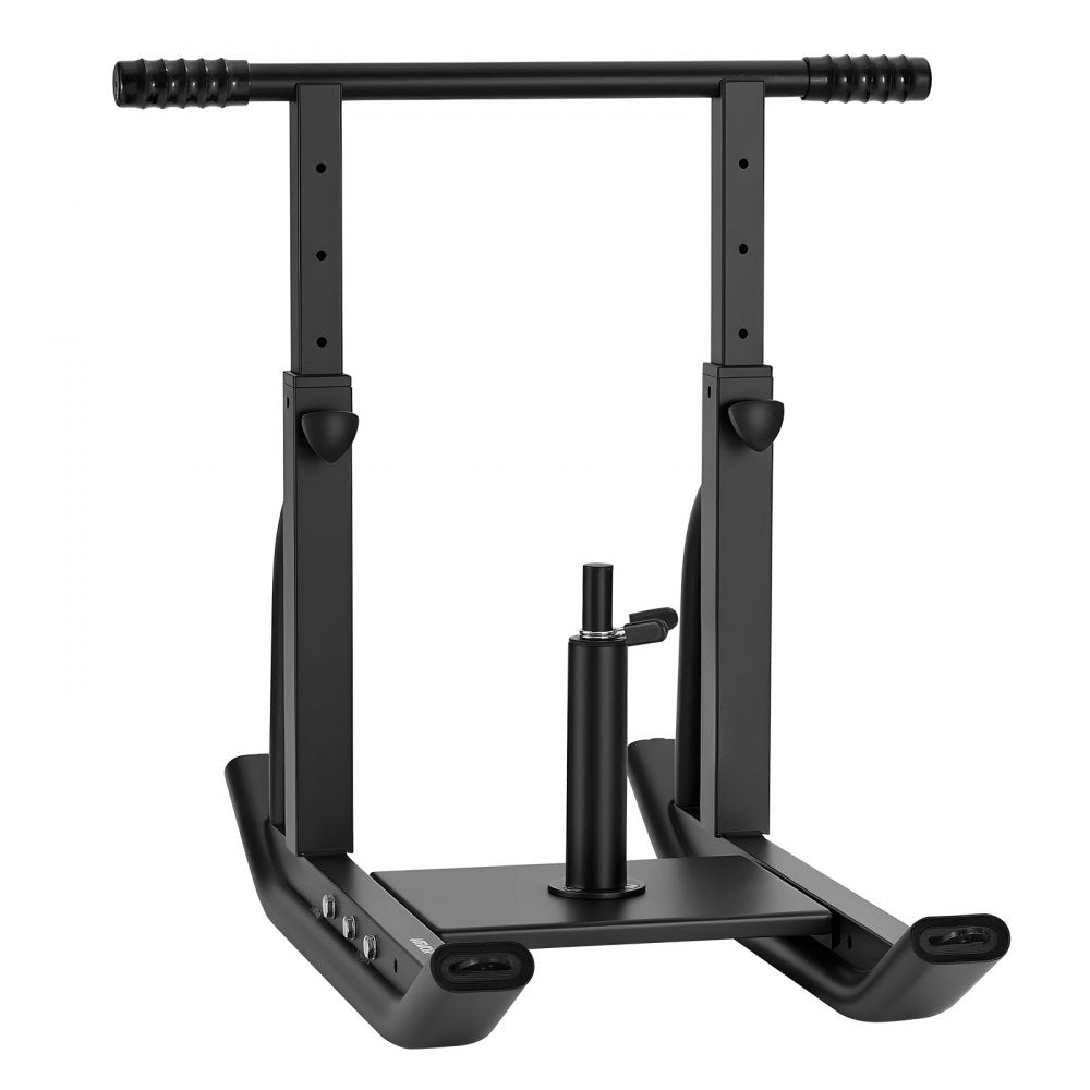 VEVOR Weight Sled, Steel Power Sled, Fitness Training Sleds for Athletic Exercise Speed Improvement, Workout Equipment with Adjustable Height Handle, Compatible with 1/2 in Weight Plates, Black