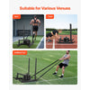 VEVOR Weight Sled, Steel Power Sled, Fitness Strength Training Sleds for Athletic Exercise Speed Improvement, Workout Fitness Equipment with Handle, Compatible with 1/2 in Weight Plates, Black