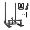 VEVOR Weight Sled, Steel Power Sled, Fitness Strength Training Sleds for Athletic Exercise Speed Improvement, Workout Fitness Equipment with Handle, Compatible with 1/2 in Weight Plates, Black