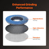 VEVOR Flap Discs 40 Grit, 4-1/2" x 7/8" Flap Discs for Angle Grinder, Type 29 Zirconia Flap Sanding Disc, Bevel Type Abrasive Grinding Wheels for Deburring, Rust Removal, Sanding, Finishing (10 Pack)