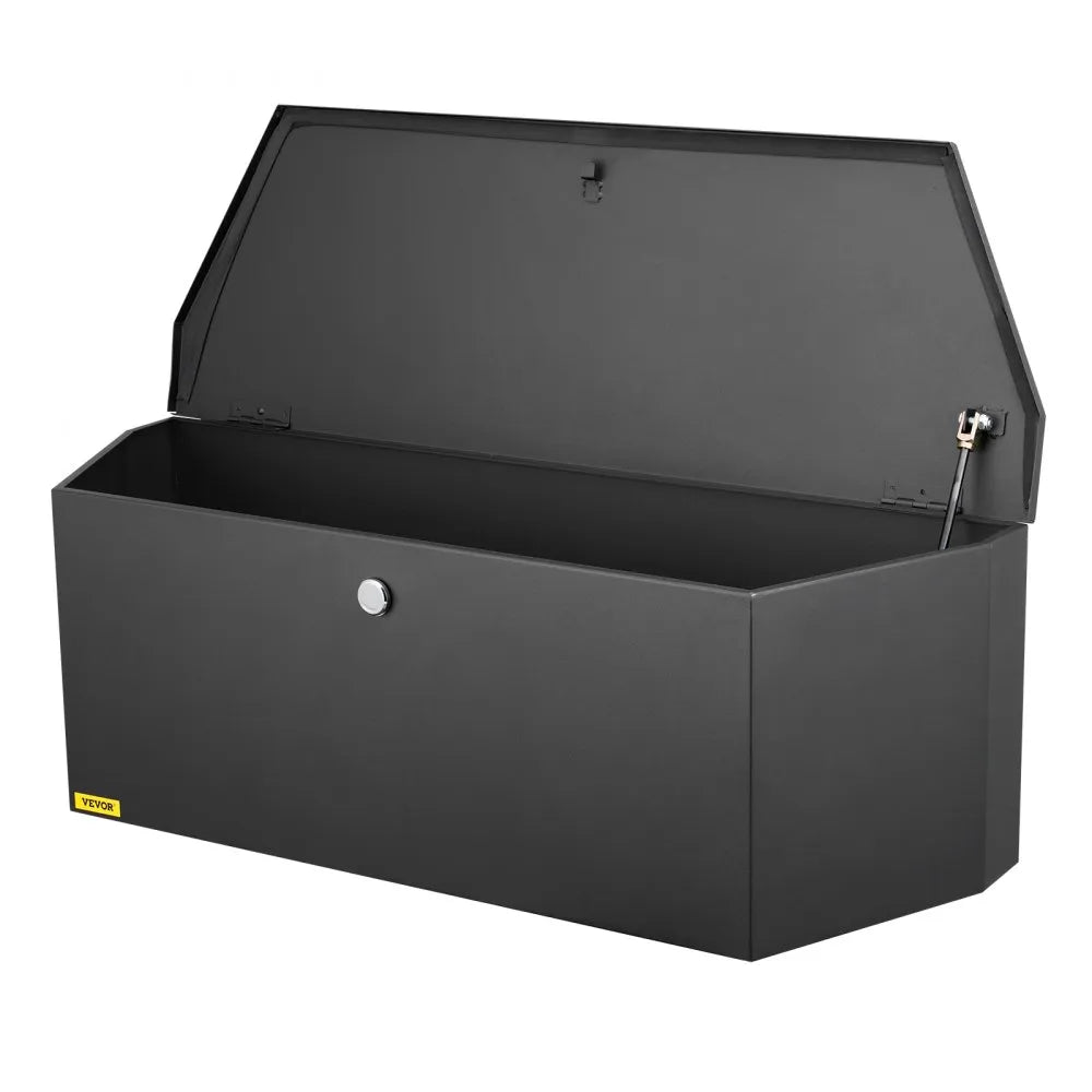 VEVOR Trailer Tongue Box, Carbon Steel Tongue Box Tool Chest, Heavy Duty Trailer Box Storage with Lock and Keys, Utility Trailer Tongue Tool Box for Pickup Truck Bed, RV Trailer, 36"x12"x12"
