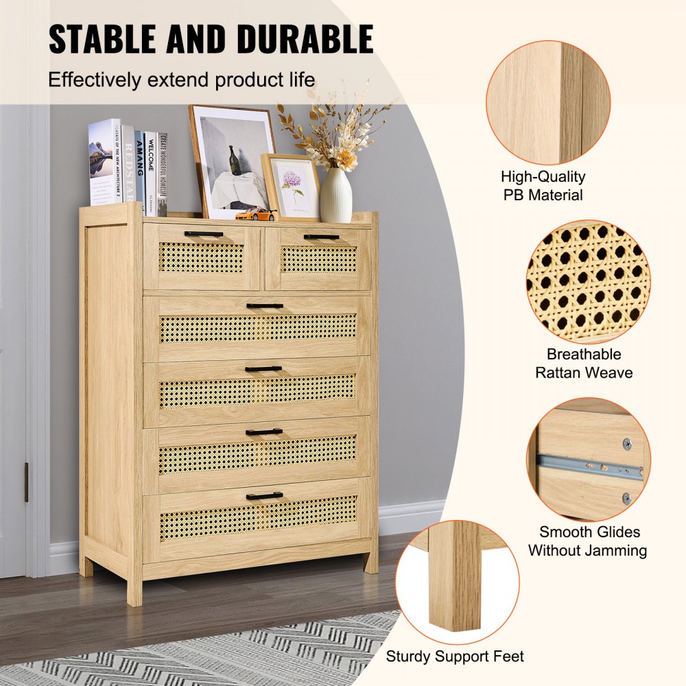 boho dresser Amazon.com: LEYAOYAO White for Bedroom, 41" Tall Chest of Drawers, Modern 6 Drawers Rattan Dressers with Storage, Dresser Wooden Closet Organizer for Living Room, Hallway : Home & Kitchen 1200mmW Boho Accent Dresser &