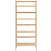 VEVOR 4-Tier Bamboo Ladder Shelf, Trapezoid Open Bookcase, Display Storage Rack Organizer, Freestanding Flower Plant Stand, Ladder Bookshelf Ideal for Bathroom, Bedroom, Office, Study, Natural