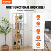 VEVOR 5-Tier Bathroom Standing Shelf, Narrow Shelving Unit, Display Storage Rack Organizer, Freestanding Flower Plant Stand, Multifunctional Bamboo Shelf Ideal for BathRoom, Kitchen, Home, Natural