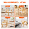 VEVOR Mid Century Modern Rattan Chair, Upholstered Velvet Accent Chair with Rattan Back, Retro Living Room Chair for Living Room, Bedroom, Reading Room, and Office, Beige