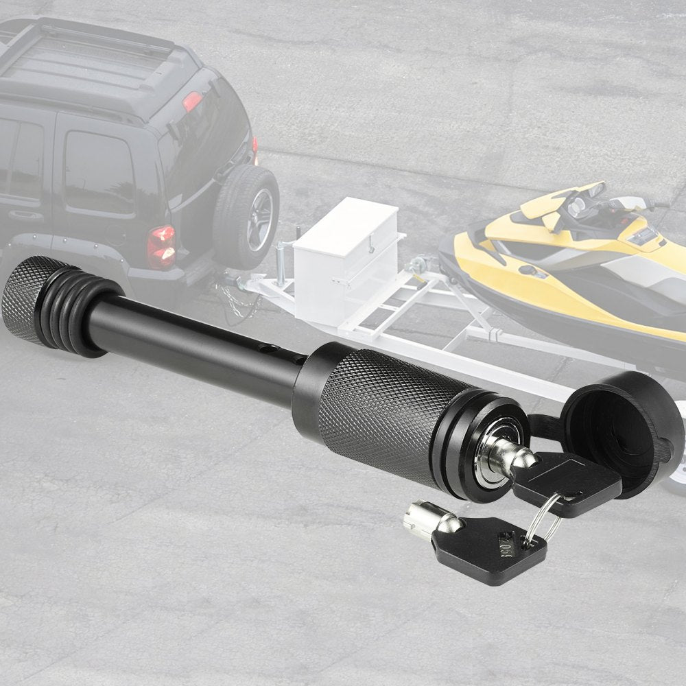 VEVOR Trailer Hitch Lock, 5/8-inch Diameter, Locking Receiver Pin with 2 Keys and 4 O-Rings, Weatherproof Anti-Theft Tow Lockable Pin with Dust, Mud & Gunk Protection, Fits for Truck, Boat, Bike, Car
