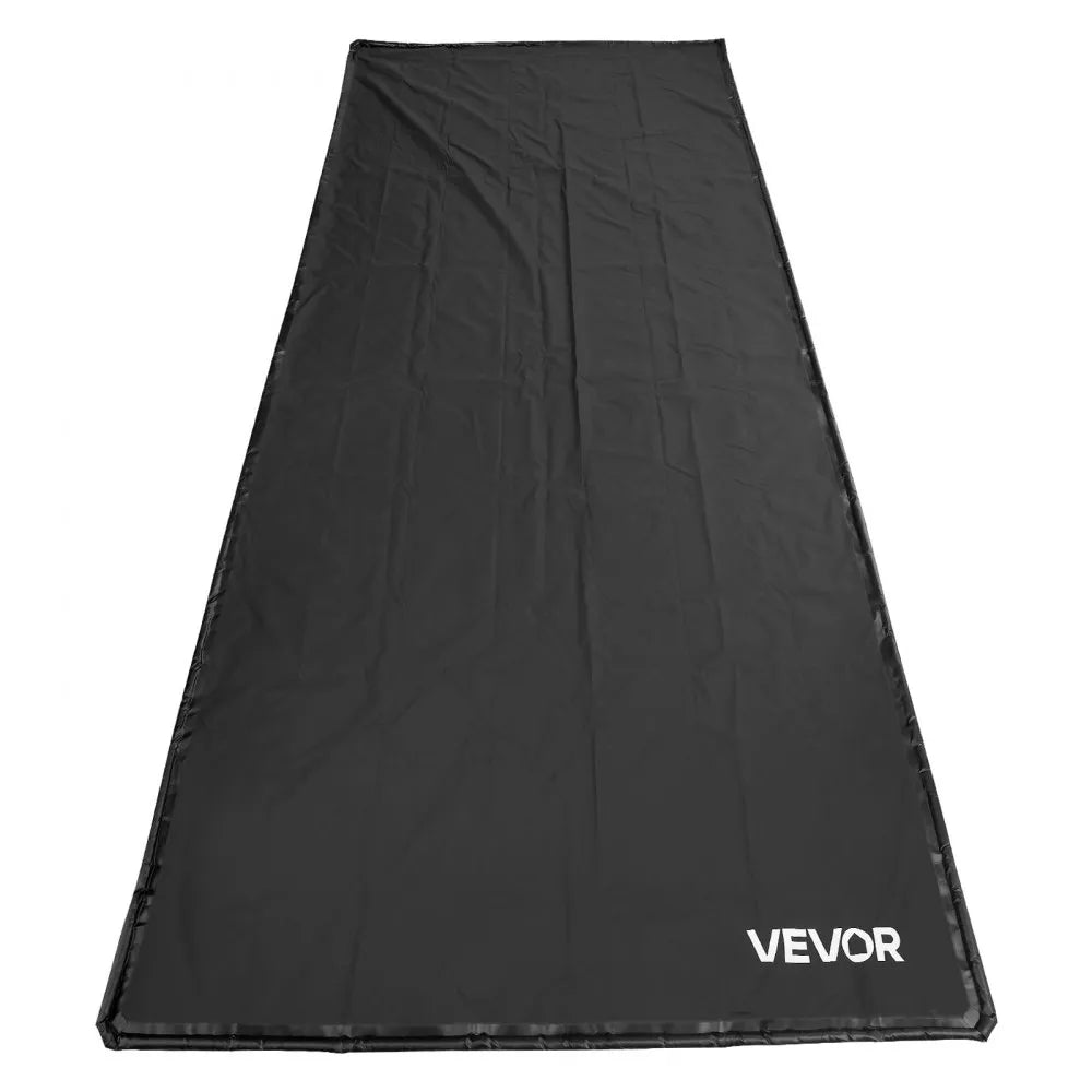 VEVOR Containment Mat, 8 ft 6 in x 20 ft, Non-Slip PVC Garage Floor Mat with a Cleaning Squeegee, Heavy Duty Durable Waterproof Protection from Snow, Rain and Mud for Cars SUVs Trucks Parking, Black