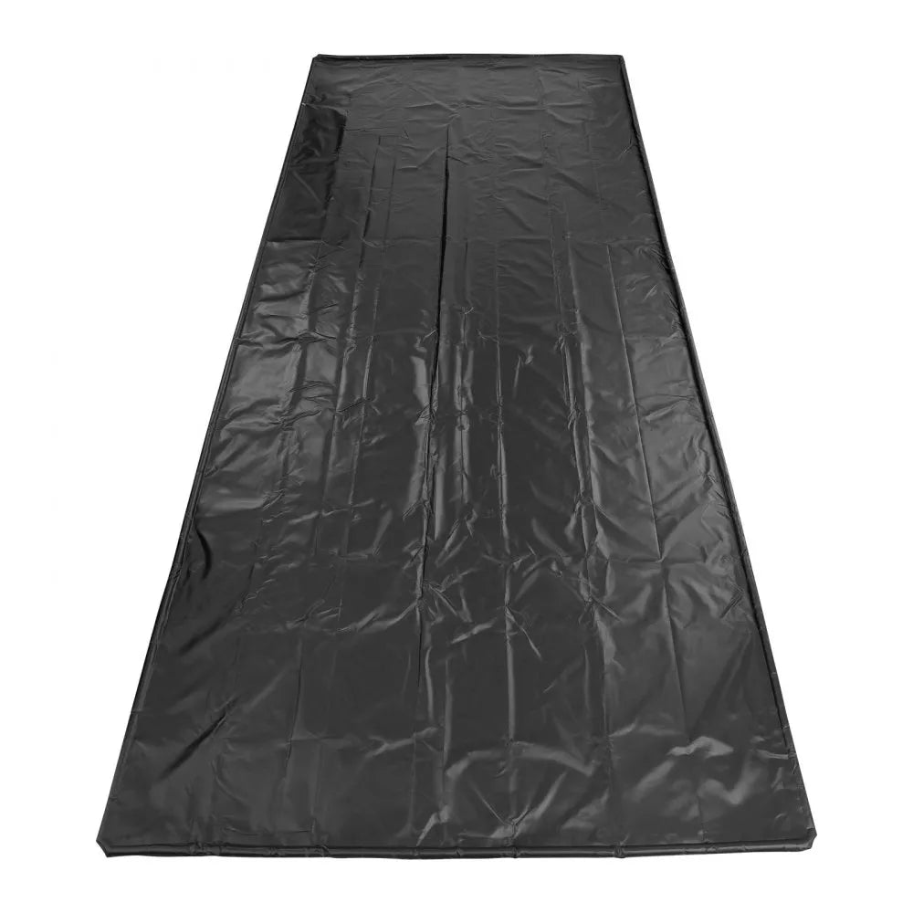 VEVOR Containment Mat, 8 ft 6 in x 20 ft, Non-Slip PVC Garage Floor Mat with a Cleaning Squeegee, Heavy Duty Durable Waterproof Protection from Snow, Rain and Mud for Cars SUVs Trucks Parking, Black
