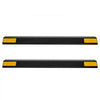 VEVOR Parking Stopper, 18 Inch 2 Pcs Heavy Duty Parking Aid for Garage, PP Curb Garage Floor Stopper with Reflective Strips, Vehicles Gadgets for Cars Vans Trucks Tire Wheel Guide Block Stops Bumpers
