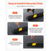 VEVOR Parking Stopper, 72 Inch Heavy Duty Parking Aid for Garage, Rubber Curb Garage Floor Stopper with Reflective Strips, Vehicles Gadgets for Cars Vans Trucks Tire Wheel Guide Block Stops Bumpers