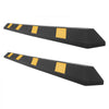 VEVOR Parking Stopper, 72 Inch 2 Pcs Heavy Duty Parking Aid for Garage, Rubber Curb Garage Floor Stopper with Reflective Strips, Aid Gadgets for Cars Vans Trucks Tire Wheel Guide Block Stops Bumpers