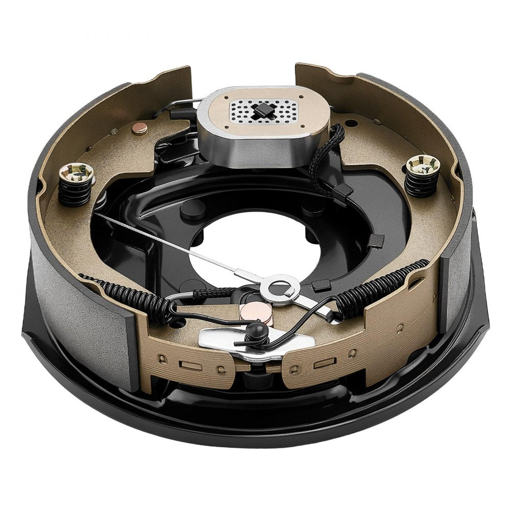 VEVOR Electric Trailer Brake Assembly, 10 x 2-1/4 Inch, Electric Brakes Kit, Great for Trailers, RVs, Self-Adjusting, for 3500 lbs Trailers, Backing Plates for Braking System Part Replacement, 1 Pair