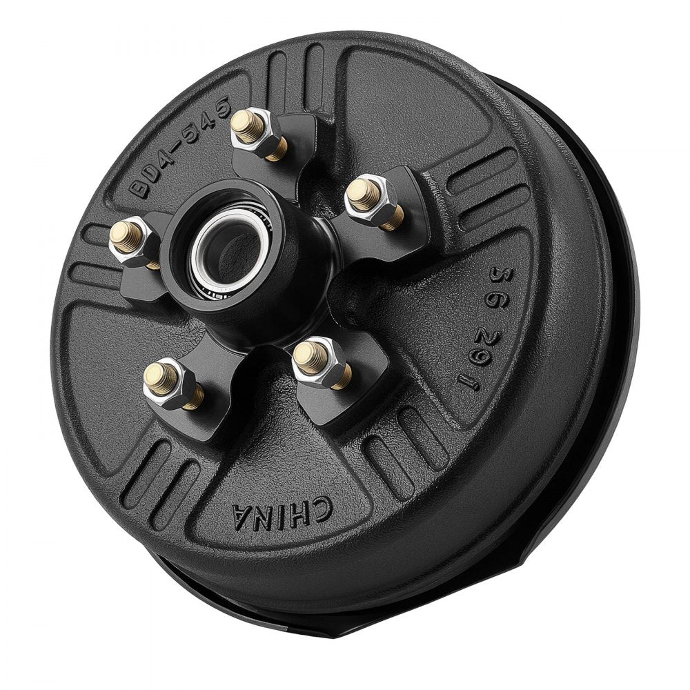 VEVOR Electric Trailer Brake Assembly, 10 x 2-1/4 Inch, Electric Brakes Kit, Great for Trailers, RVs, Self-Adjusting, for 3500 lbs Trailers, Backing Plates for Braking System Part Replacement, 1 Pair
