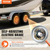VEVOR Electric Trailer Brake Assembly, 10" x 2-1/4", 2 Pairs Self-Adjusting Electric Brakes Kit for 3500 lbs Axle, 4-Hole Mounting, Backing Plates for Brake System Part Replacement (2 Right + 2 Left)