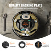 VEVOR Electric Trailer Brake Assembly, 10" x 2-1/4", 2 Pairs Self-Adjusting Electric Brakes Kit for 3500 lbs Axle, 4-Hole Mounting, Backing Plates for Brake System Part Replacement (2 Right + 2 Left)