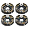 VEVOR Electric Trailer Brake Assembly, 10" x 2-1/4", 2 Pairs Self-Adjusting Electric Brakes Kit for 3500 lbs Axle, 4-Hole Mounting, Backing Plates for Brake System Part Replacement (2 Right + 2 Left)