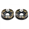 VEVOR Electric Trailer Brake Assembly, 10" x 2-1/4", 1 Pair Self-Adjusting Electric Brakes Kit for 3500 lbs Axle, 4-Hole Mounting, Backing Plates for Brake System Part Replacement (1 Right + 1 Left)