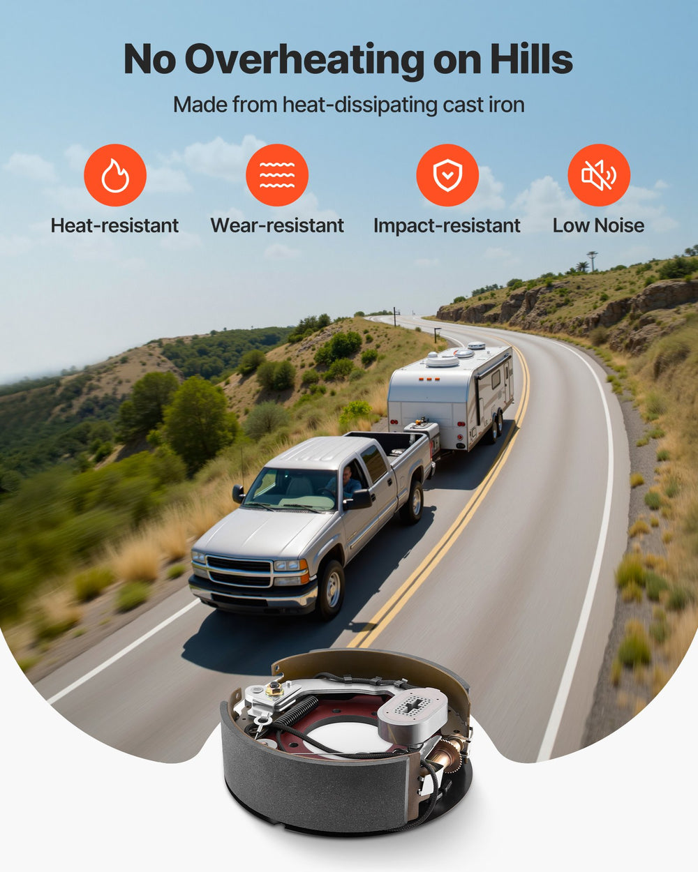 No overheating on hills: heat-resistant, wear-resistant, impact-resistant, low noise