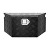 VEVOR Trailer Tongue Box, 26" x 13" x 12" Aluminum Trailer Tongue Tool Box, Heavy Duty Storage Organizer with Lock and Keys, Utility Tool Chest for Pickup Truck Bed, RV, SUV, Off-Road Vehicle, Black