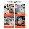 VEVOR Trailer Tongue Box, 26" x 13" x 12" Aluminum Trailer Tongue Tool Box, Heavy Duty Storage Organizer with Lock and Keys, Utility Tool Chest for Pickup Truck Bed, RV, SUV, Off-Road Vehicle, Silver