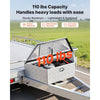 VEVOR Trailer Tongue Box, 39" x 16.5" x 12" Aluminum Trailer Tongue Tool Box, Heavy Duty Storage Organizer with Lock & Keys, Utility Tool Chest for Pickup Truck Bed, RV, SUV, Off-Road Vehicle, Silver