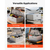 VEVOR Trailer Tongue Box, 39" x 16.5" x 12" Aluminum Trailer Tongue Tool Box, Heavy Duty Storage Organizer with Lock & Keys, Utility Tool Chest for Pickup Truck Bed, RV, SUV, Off-Road Vehicle, Silver