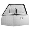 VEVOR Trailer Tongue Box, 39" x 16.5" x 12" Aluminum Trailer Tongue Tool Box, Heavy Duty Storage Organizer with Lock & Keys, Utility Tool Chest for Pickup Truck Bed, RV, SUV, Off-Road Vehicle, Silver
